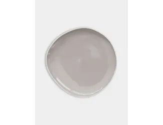 Тарелка закусочная, 22 см, серая, Organica