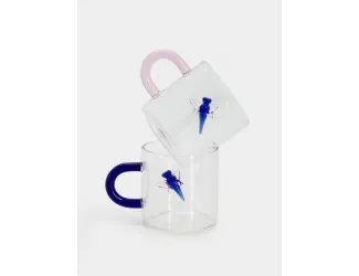 Кружка кофейная, 130 мл, 2 шт, стекло Б, Стрекозы, Monterey