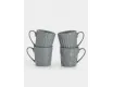 Набор кружек 4 предмета 380 мл серые геометрия Maxwell & Williams Nova