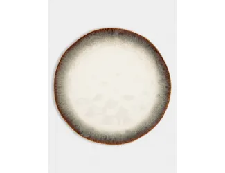 Тарелка обеденная, 26 см, коричневая, Nuances
