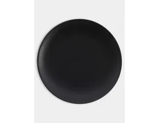 Тарелка обеденная, 27.5 см, чёрная, Икра