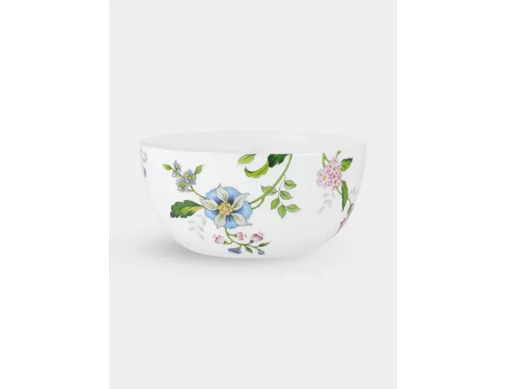 Салатник 14 см 0,75 л белый Цветы Anna Lafarg Provence