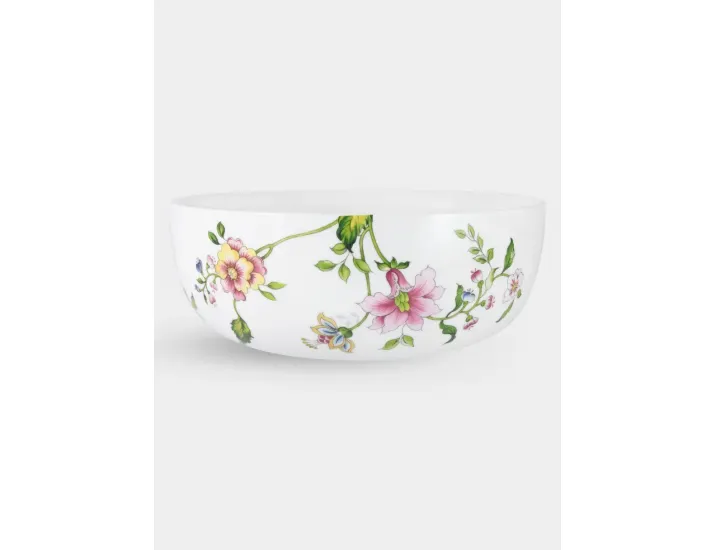 Салатник 20 см 1,75 л белый Цветы Anna Lafarg Provence