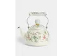 Чайник эмалированный 1,3 л с крышкой с покрытием молочный Цветы Ejiry Provence