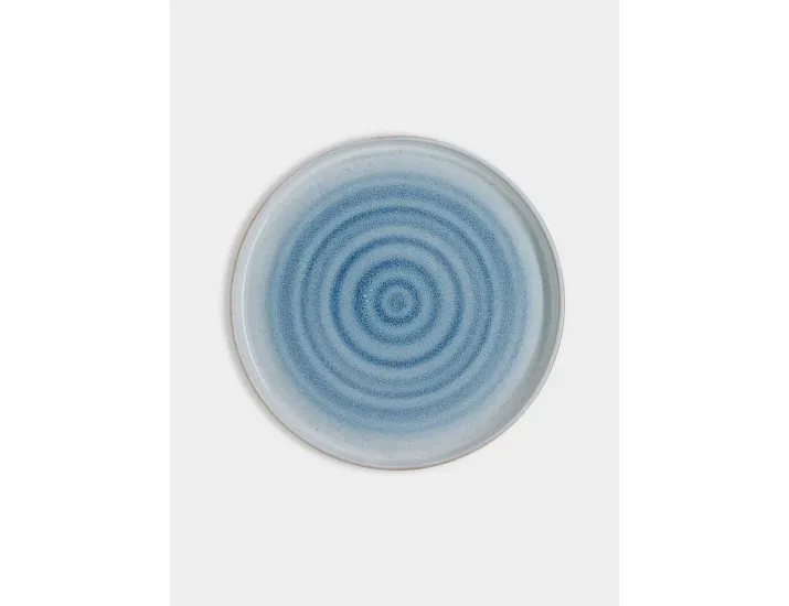 Тарелка закусочная 21 см голубая Спираль Home & Style Azurro