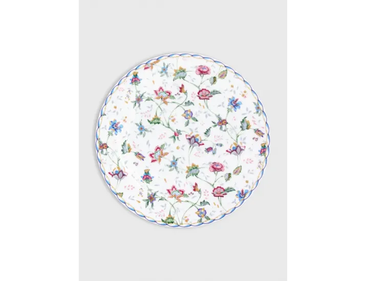 Тарелка закусочная 19 см белая Цветы Anna Lafarg Букингем