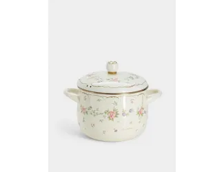 Кастрюля, 3,8 л, 20 см, эмалированная, Воспоминание