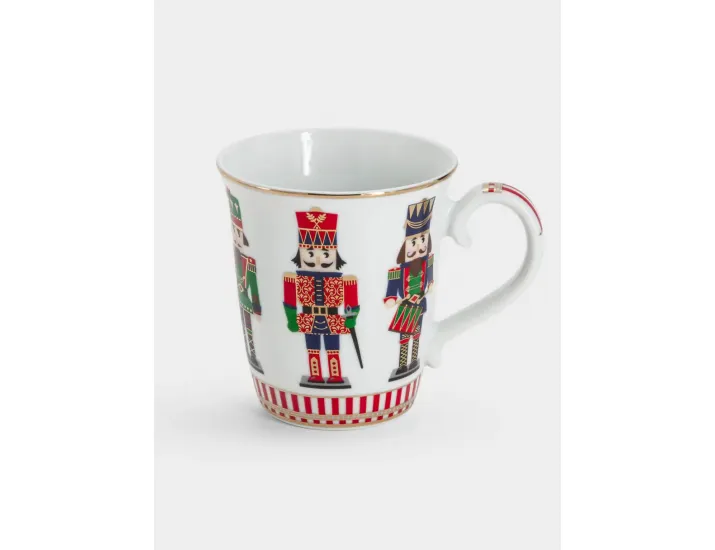 Кружка 275 мл белая с золотистым кантом Щелкунчик Easy Life Nutcracker