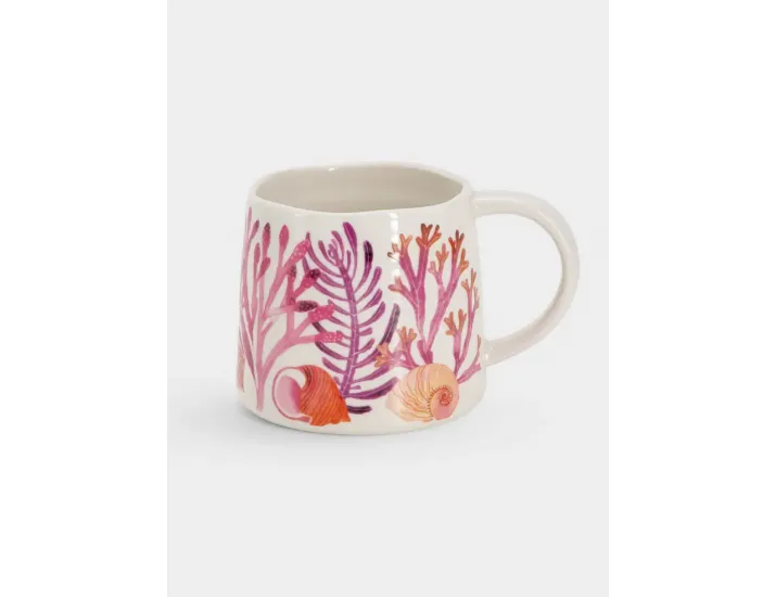 Кружка 380 мл белая/розовая Морская жизнь Maxwell & Williams Ocean Life