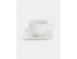 Чашка с блюдцем, 220 мл, квадратная, Даймонд