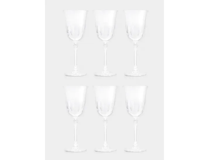 Набор бокалов для воды 6 предметов 280 мл Le Stelle Gemma Point