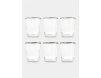 Набор стаканов для виски, 6 пр, 365 мл, Gemma, платина