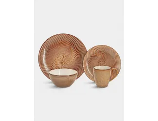 Набор обеденный, 16 пр, Махагон