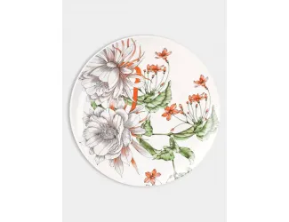 Тарелка обеденная, 27,5 см, Тропические цветы
