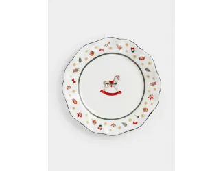 Тарелка закусочная, 19 см, фарфор N, белая, Лошадка, Miracle