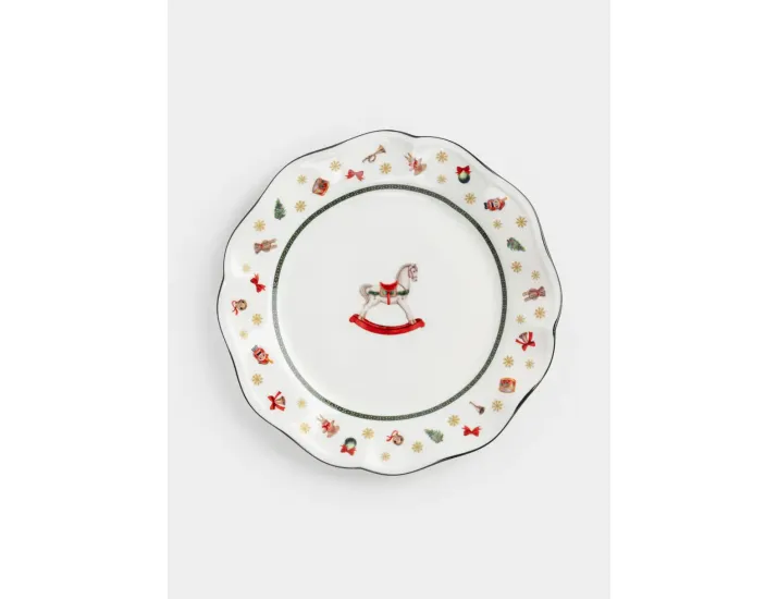 Тарелка закусочная 19 см белая Лошадка Anna Lafarg Miracle