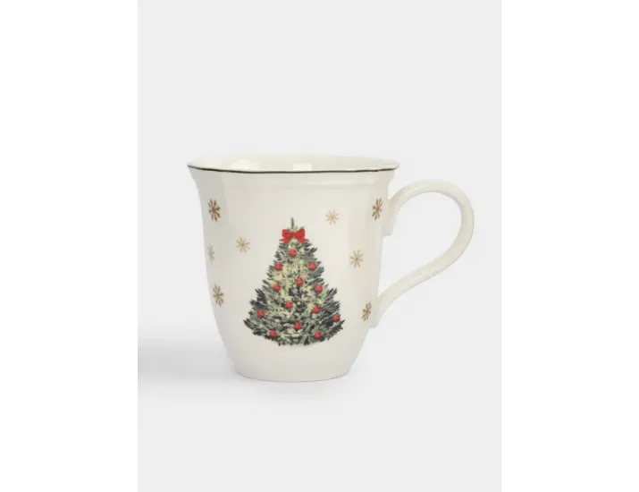 Кружка 380 мл белая Лошадка и елка Anna Lafarg Miracle