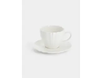 Чашка с блюдцем, 120 мл, Perle