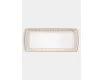Блюдо 35х15 см белое прямоугольное с золотистым орнаментом Pozzi Milano Golden