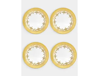 Тарелка для хлеба, 14,5 см, 4 шт, стекло, золотистая, Versailles
