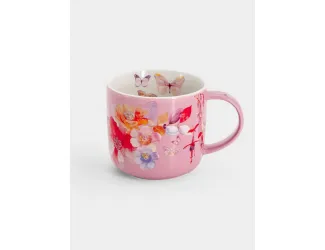 Кружка, 450 мл, розовая, Camilla