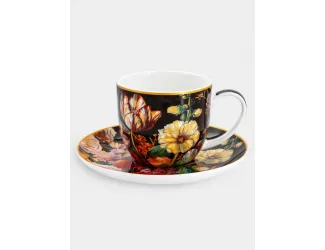 Чашка с блюдцем, 250 мл, Натюрморт с тюльпаном, Х. Рейкерс