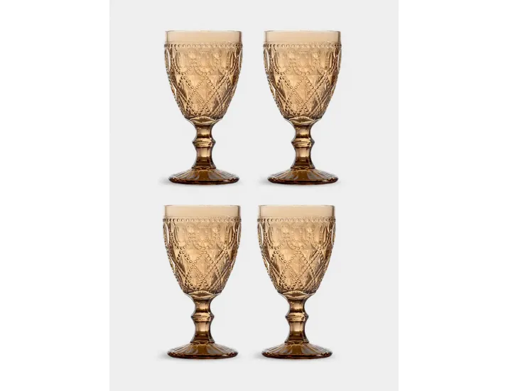 Бокал для вина 400 мл 4 шт янтарный WD Lifestyle Dubai