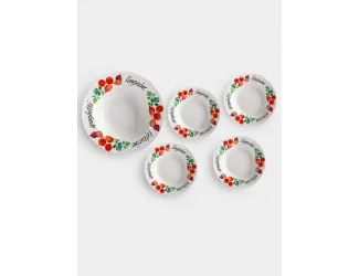 Набор тарелок, 5 шт, фарфор P, Травы