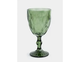 Бокал-кубок для вина, 300 мл, стекло Р, зеленый, Diamond color