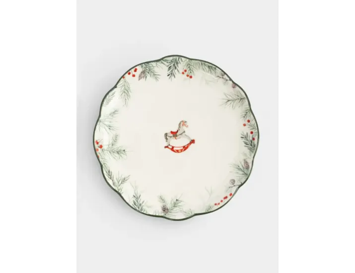 Тарелка закусочная 20 см зеленая Лошадка Anna Lafarg Festival