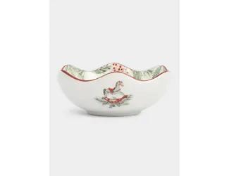 Салатник, 16х6 см, 420 мл, керамика D, красный, Лошадка, Festival