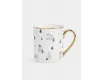 Кружка 300 мл бело-золотистая Домики и ели Anna Lafarg Townlet