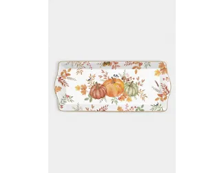 Блюдо, 35х15 см, фарфор P, прямоугольное, Тыква