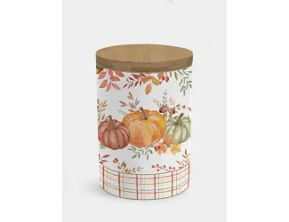 Емкость для хранения, 11х16 см, 1,1 л, фарфор P, Тыква