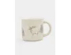 Кружка 370 мл бело-серая Олень в лесу Anna Lafarg Maral grey