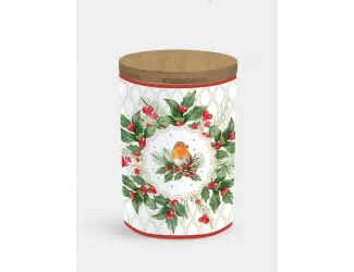 Банка, 11x16 см, Рождественские ягоды