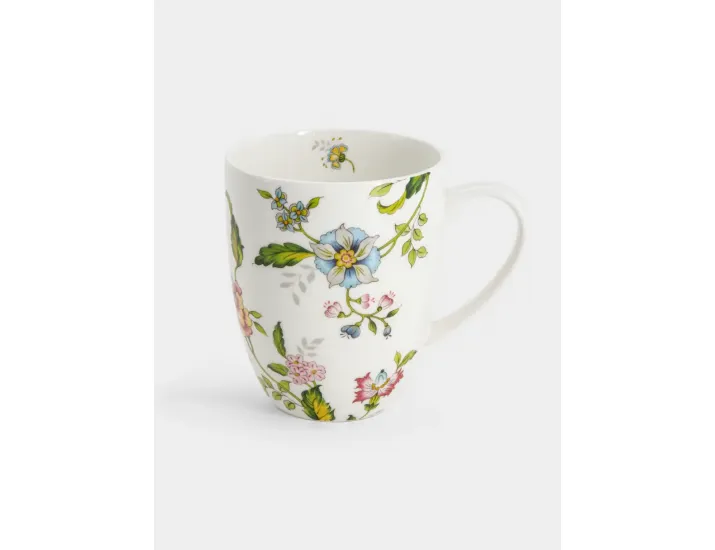 Кружка 400 мл белая Цветы Anna Lafarg Provence