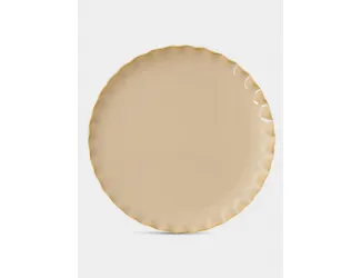 Тарелка обеденная, 26 см, песочная, Onde