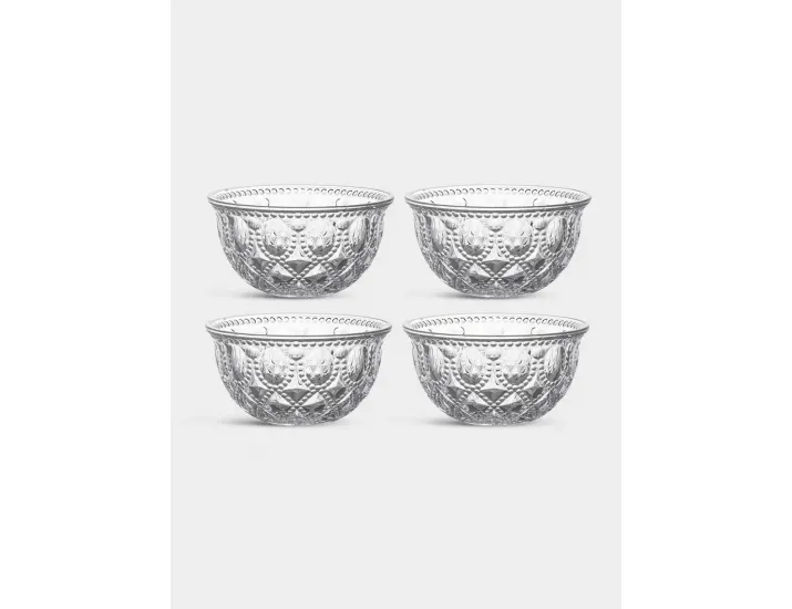 Набор салатников 4 предмета 400 мл 13 см прозрачные WD Lifestyle Dubai