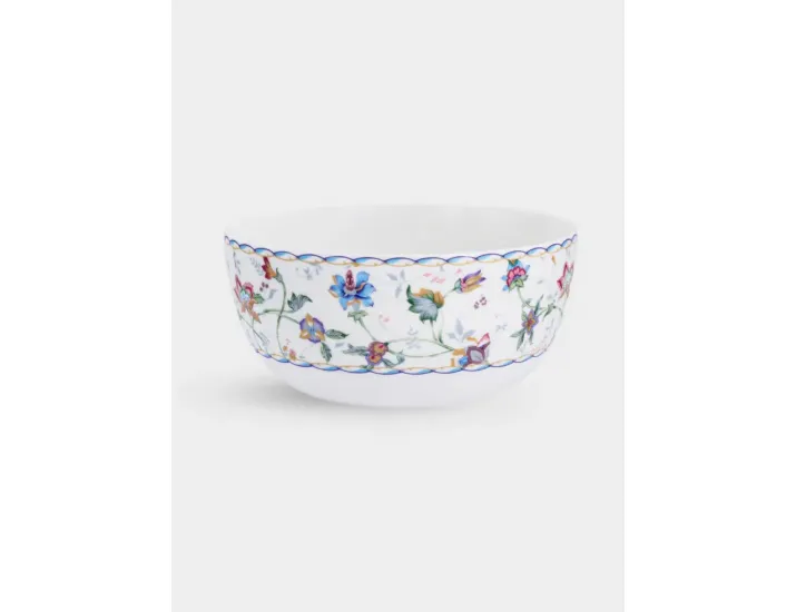 Салатник 16 см 0,75 л белый Цветы Anna Lafarg Buckingham