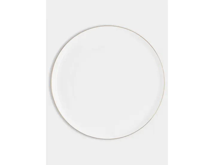 Тарелка обеденная 26,5 см белая с золотистым кантом Maxwell & Williams Cashmere Luxe