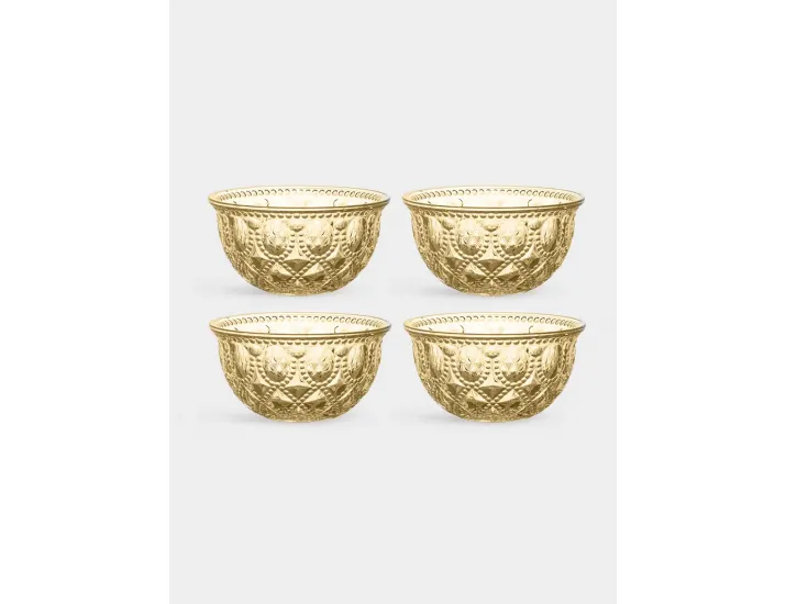 Набор салатников 4 предмета 400 мл 13 см янтарные WD Lifestyle Dubai