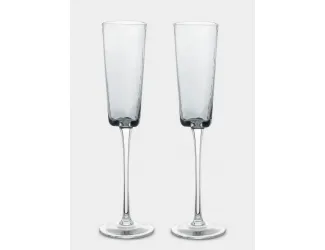 Бокал для шампанского, 160 мл, 2 шт, стекло, серый, Nocturne