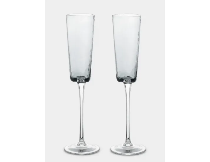 Бокал для шампанского 160 мл 2 шт серый Anna Lafarg Nocturne