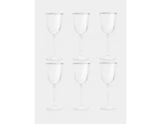 Набор бокалов для вина, 6 пр, 225 мл, Gemma, платина