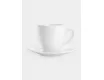 Чашка с блюдцем 220 мл белая Мятый эффект Home & Style Rock