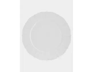 Тарелка обеденная, 26,5 см, фарфор F, белая, Lotus white