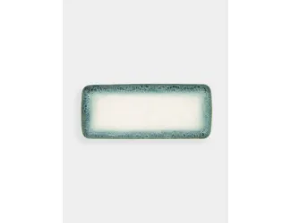 Блюдо, 36x16 см, прямоугольное, голубое, Nuances