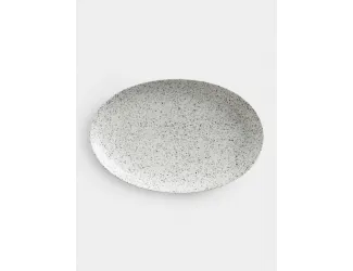 Тарелка овальная 25x16 см пепел Maxwell & Williams Икра