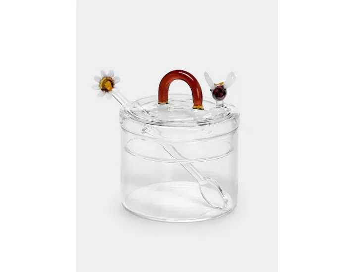 Сахарница 9 см 300 мл с ложкой Пчелка и маргаритка WD Lifestyle Monterey